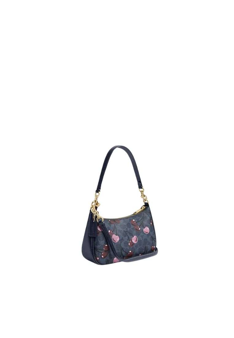 ( PREORDER ) Coach Teri Shoulder Shoulder Bag In Gold Denim Multi CY694