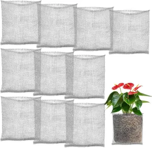 10 Pack Root Guard Gopher Proof Stainless Wire Steel Baskets, 3 Gallon Root Guard Basket, Gophers Moles Voles Mesh Baskets Underground Stainless Steel Wire for Plants Roots Protection