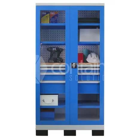 1010 Series Storeman® Workstation Cabinets with Clear Doors