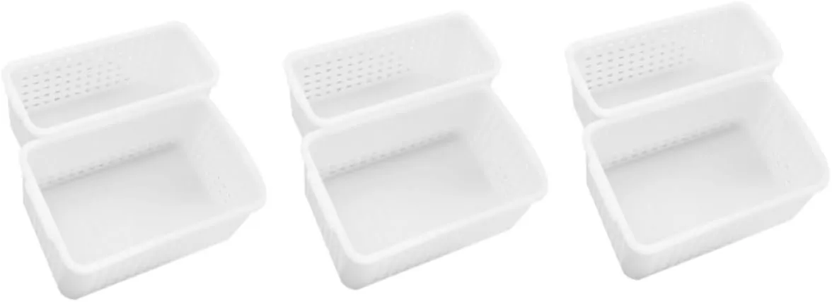 10pcs Doll House Storage Baskets Miniature Artificial Baskets for Dollhouse Accessories for Creative Play Imagination and Coordination Made of Material