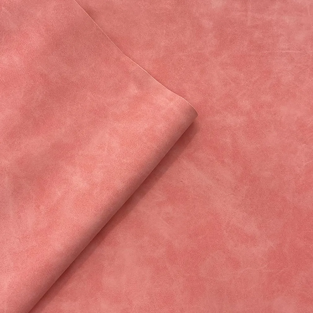 12" x 54" Soft Vegan Synthetic Faux Leather Fabric for DIY Crafts, Smooth Suede Craft Leatherette PU Fabric for Keychains Hairbows Projects Pink