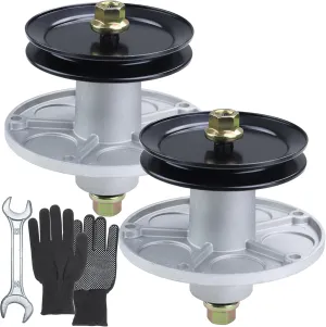 2 Pack 1001200MA Spindle Assembly with 494199M Pulley Replaces Murray 1001200MA Jackshaft Assembly Murray 1001200 7601127MA 1001194MA 721447 726958 726959 for Murray 42 inch Deck Spindle