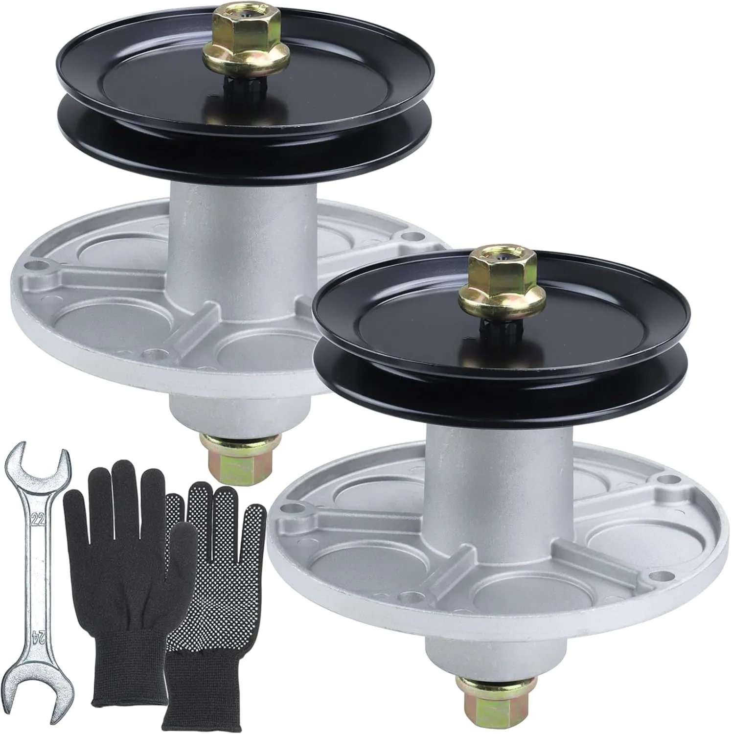 2 Pack 1001200MA Spindle Assembly with 494199M Pulley Replaces Murray 1001200MA Jackshaft Assembly Murray 1001200 7601127MA 1001194MA 721447 726958 726959 for Murray 42 inch Deck Spindle