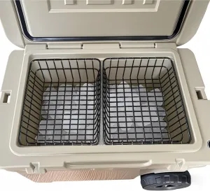 2-Pack Cooler Basket for Yeti Tundra Haul,Stays Food Chilled and Dry, Compatible with Other Cooler Accessories Cooler Locks, Dividers, Ice etc (Tundra Haul 2 Pack)