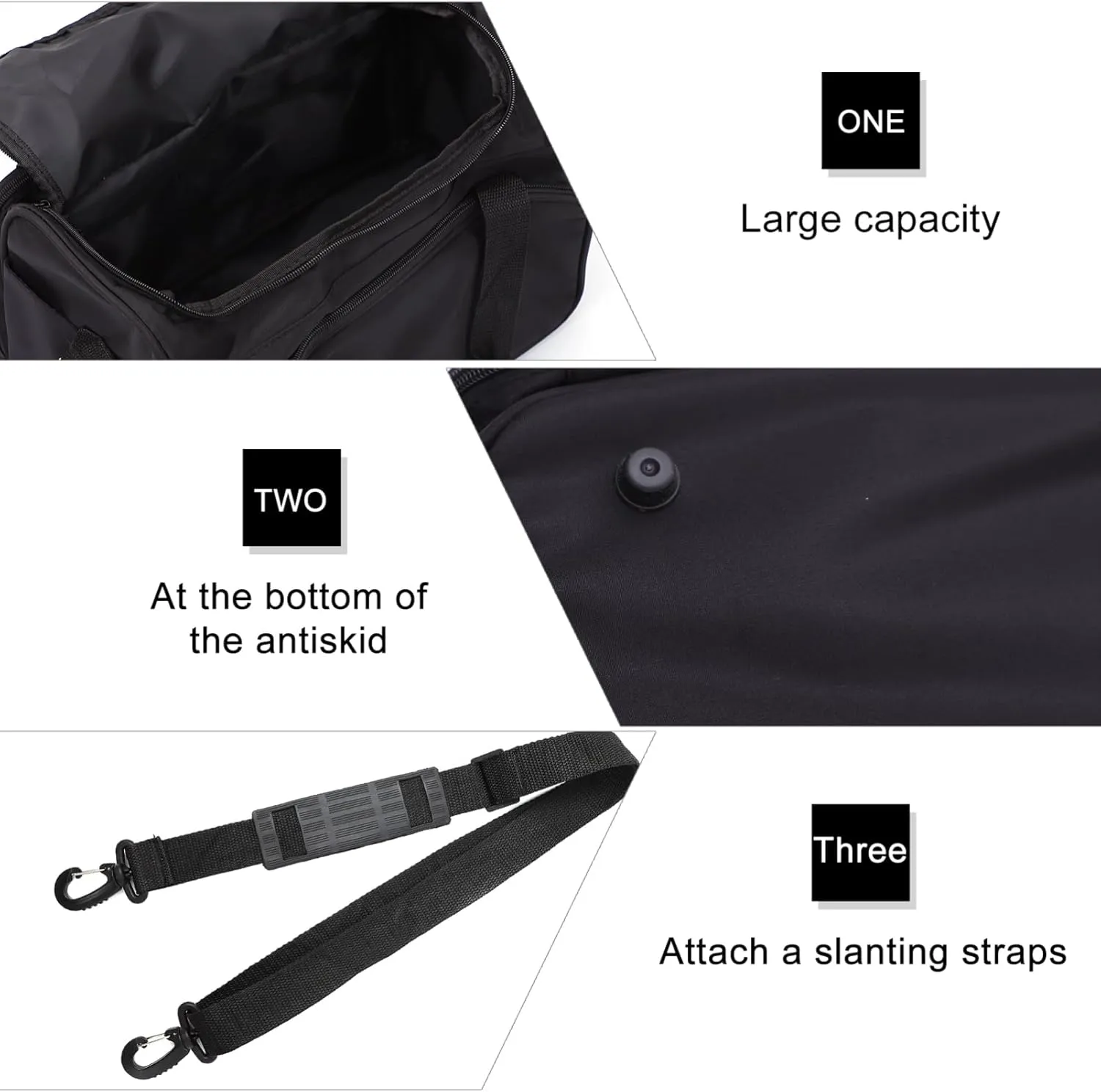 2 Pcs Hairdressing Kit Handbags Travel Makeup Kit Large-Capacity Cosmetic Organizer Hairdressing Set, Black, 33X22X19.5CM