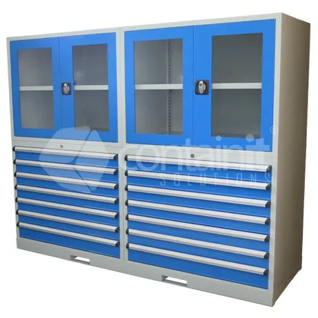 2020 Series Storeman® Workstation Cabinets with Clear Doors