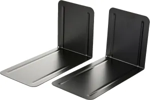 215 mm Giant Metal Bookends - Black (Pack of 2)