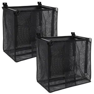 2PC Large Slatwall Baskets, Slatwall Mesh Storage Basket with 4PC 10" Slatwall Hooks Hanging Slatwall Accessories, Openings for Easy Access, Storage Organizing(16 x 10 x 16inch)