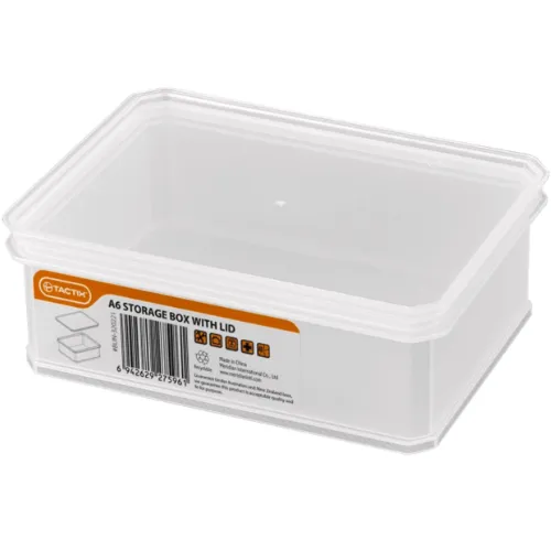 3 x Tactix Small A6 Storage Container Stackable Modular Craft Organiser With Lid