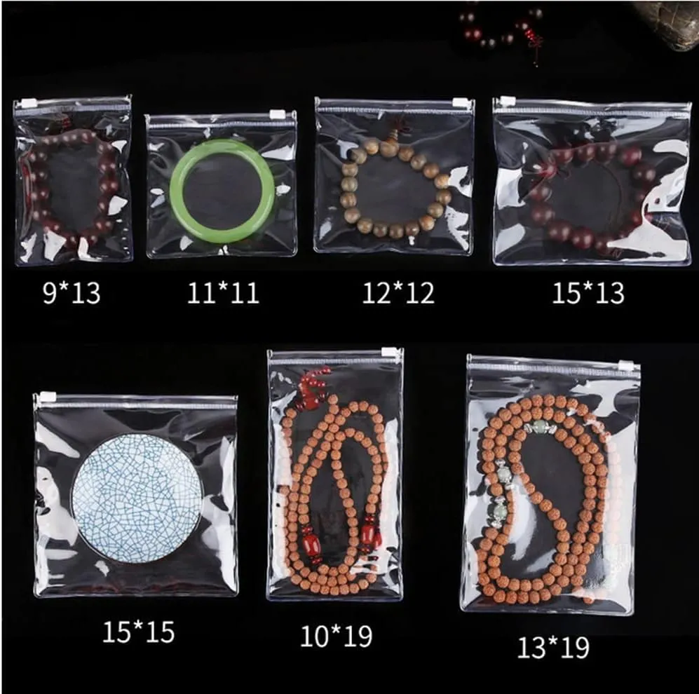 30 Self Seal PVC Pack Zipper Lock Bags,Clear Jewelry Anti Oxidation Bag Clarity Tarnish Prevention,Small Sealed Bag,Resealable packaging or Storage Accessories, Cable Organizer Bag(15x15cm/ 6x6inch)