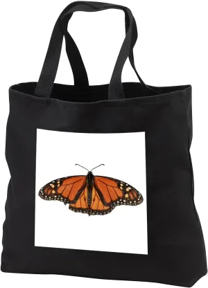 3dRose Photo of a male monarch butterfly cut out and put on white... - Tote Bags (tb_327084)