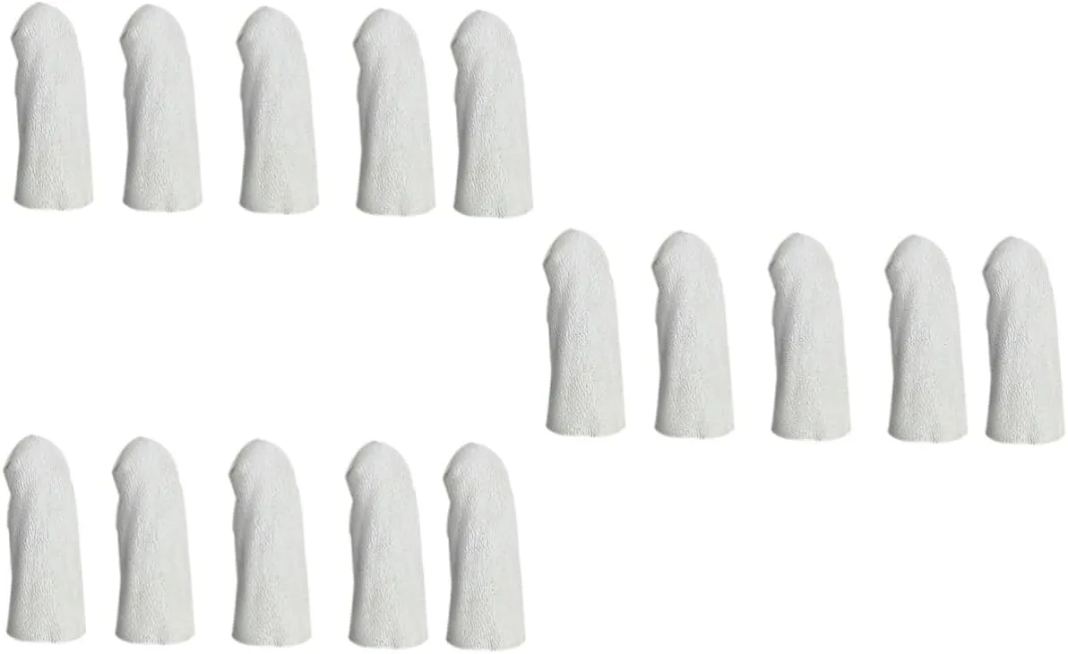 3sets Insulated Finger Sleeve Prevent Injury Heat Insulation Finger Guard Ideal for Jewelry Making Knitting 5pcs*3