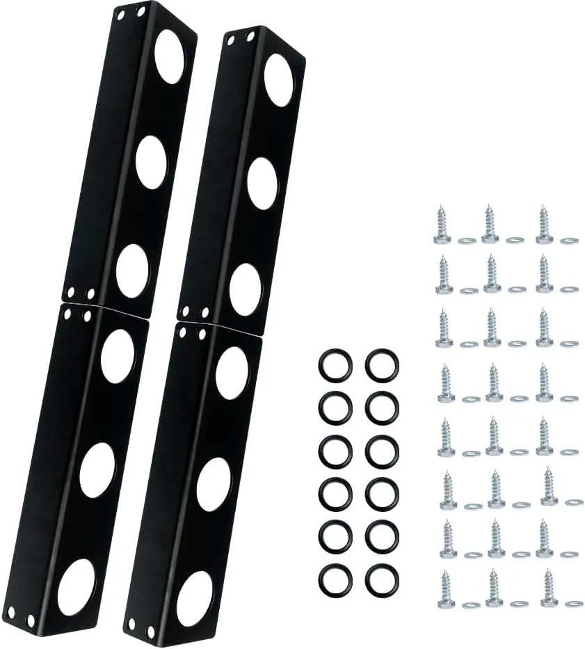 6 Hole Hand Tool Holder Rack Tool Storage Rack fit for lanscaping Trailer and Truck