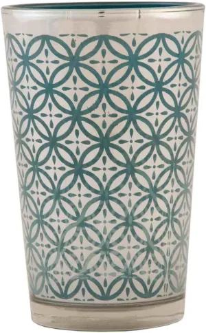 6GL1045 Clayre & Eef - Tea light with holder - Lantern - Blue ca. 2.8 x 4.3 in