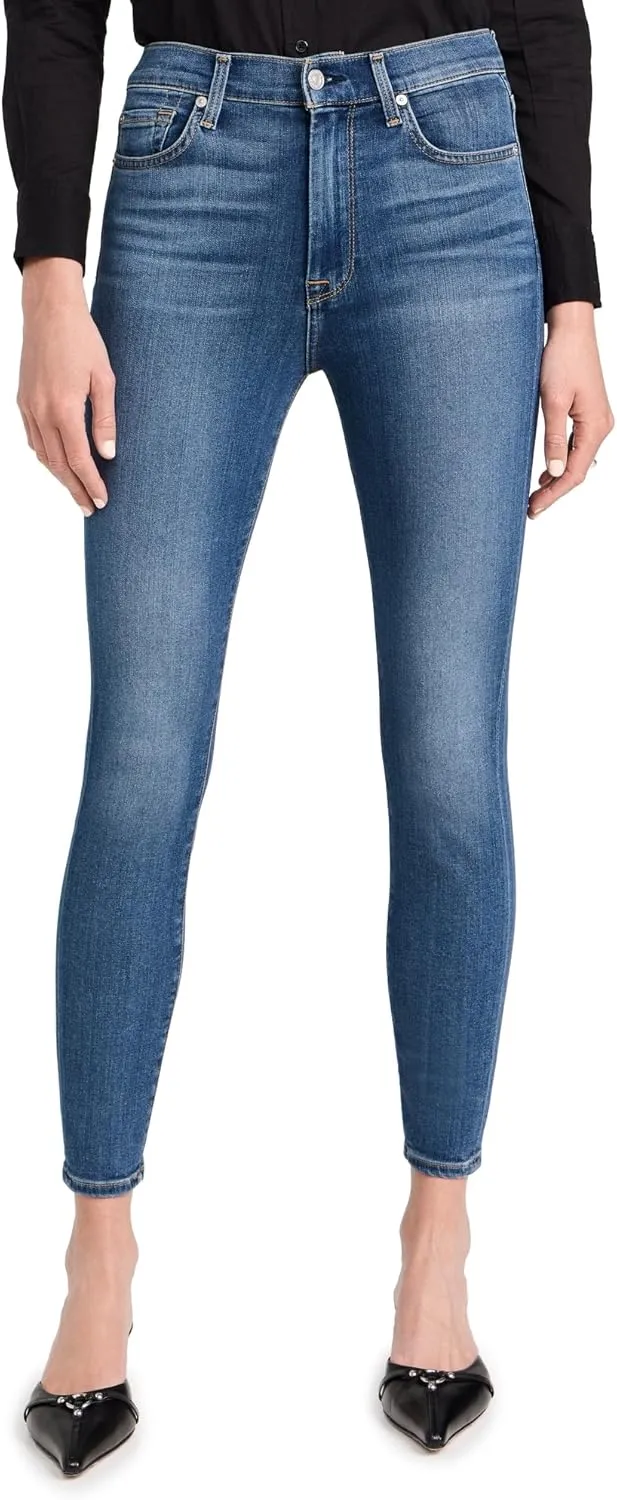 7 For All Mankind Women's High Waist Ankle Skinny Jeans