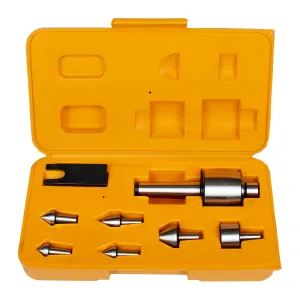 9PCS Mt3 Medium Duty Live Center Set, 3MT Morse Taper with 7 Interchangeable Points for Lathe Tailstock Machine
