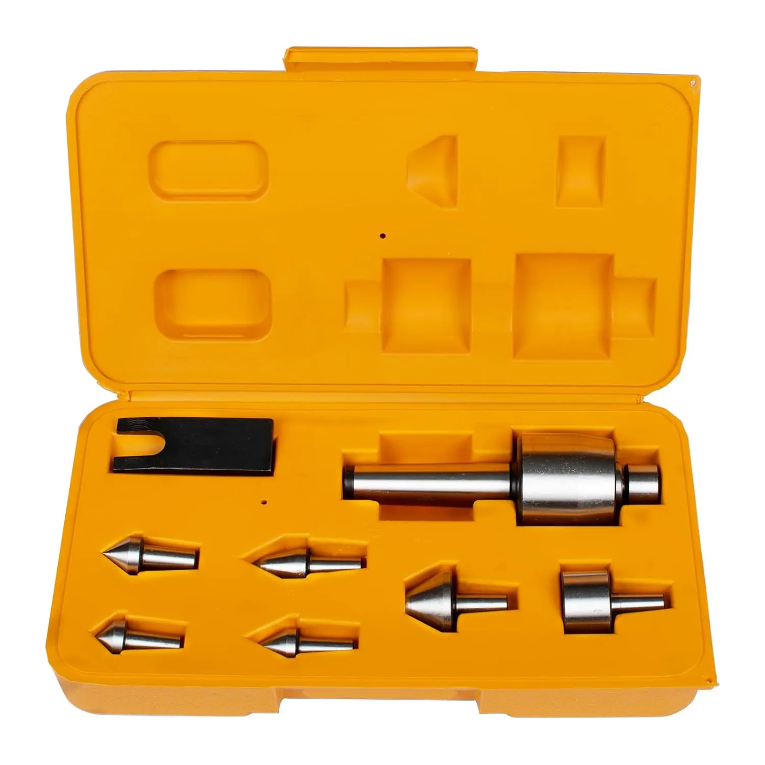 9PCS Mt3 Medium Duty Live Center Set, 3MT Morse Taper with 7 Interchangeable Points for Lathe Tailstock Machine