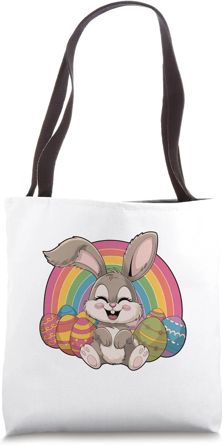 A Bunny With Easter's Easter Day Egg Chocolate Hunting Tote Bag