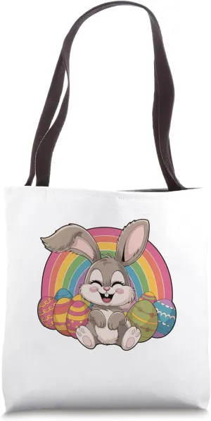 A Bunny With Easter's Easter Day Egg Chocolate Hunting Tote Bag
