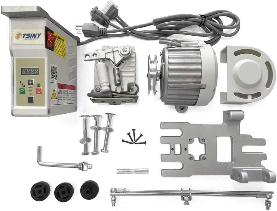 AC 110V Industrial Three-phases Brushless Sewing Machine Servo Motor with Controller 750W (1HP) 50~60Hz Speed 4500rpm