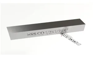 Accusize Industrial Tools 1/2 x 1/2 x 4 in. (Width by Height by Oal) Hss 5% M35 Cobalt Lathe Tool Bit, 5095-0032