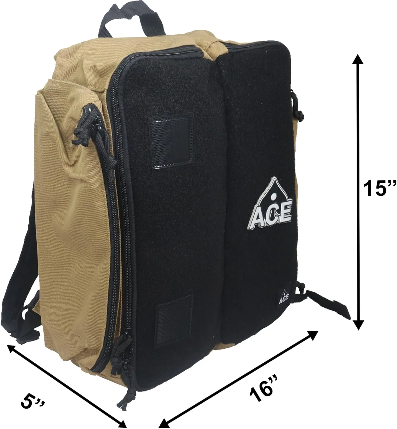ACE PRO Cornhole Backpack with ACE Patch - Holds Up to Six Cornhole Bag Sets (Up to 24 Bags)