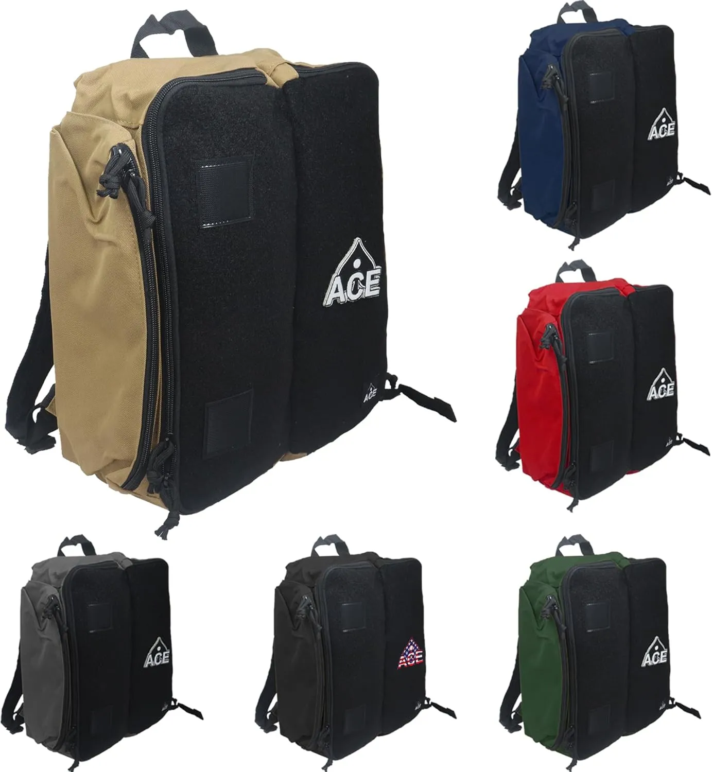 ACE PRO Cornhole Backpack with ACE Patch - Holds Up to Six Cornhole Bag Sets (Up to 24 Bags)