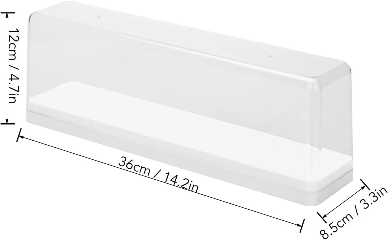 Action Figure Storage Box, Transparent Display Case, M Size, Stackable Container, Plastic Material, for Figures Organization, with Easy Installation (1)