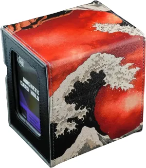 Ai Armor (Great Fire Wave) 100  Card Custom Art MTG Commander Deck Box With Storage