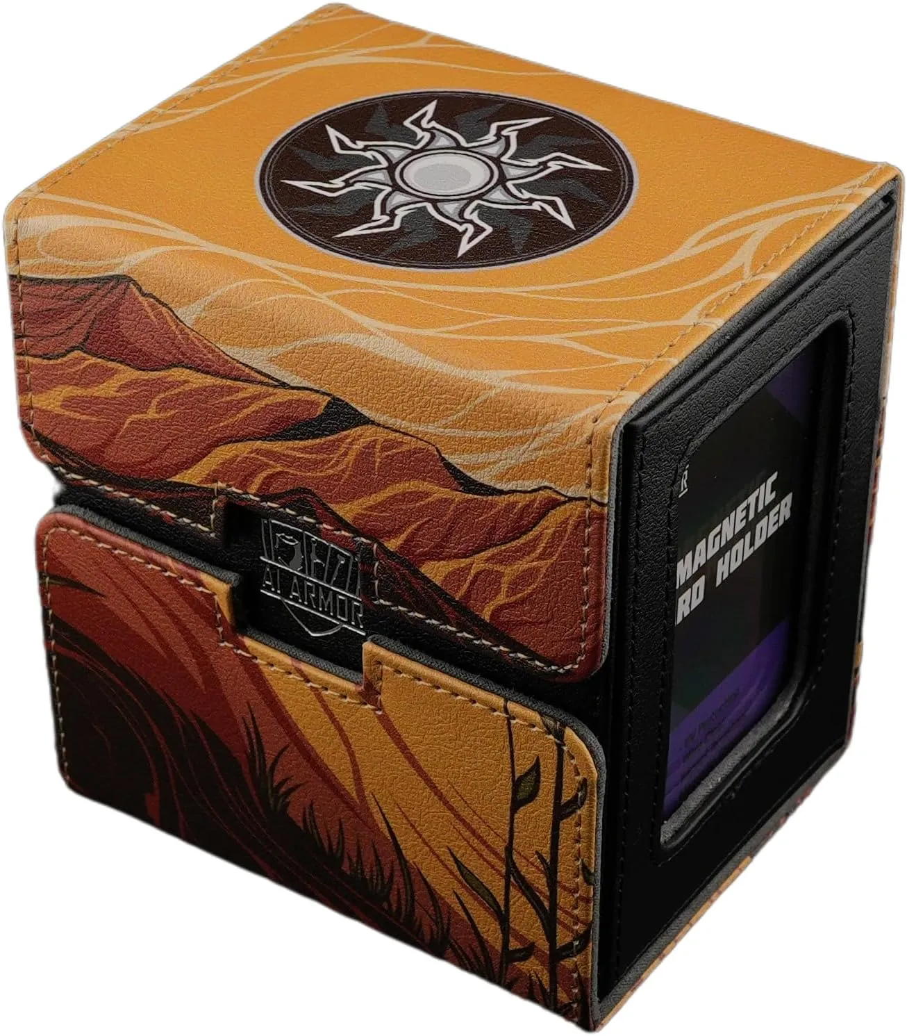 Ai Armor MTG Commander 100  Card Custom Art Deck Box With Storage (Plains)
