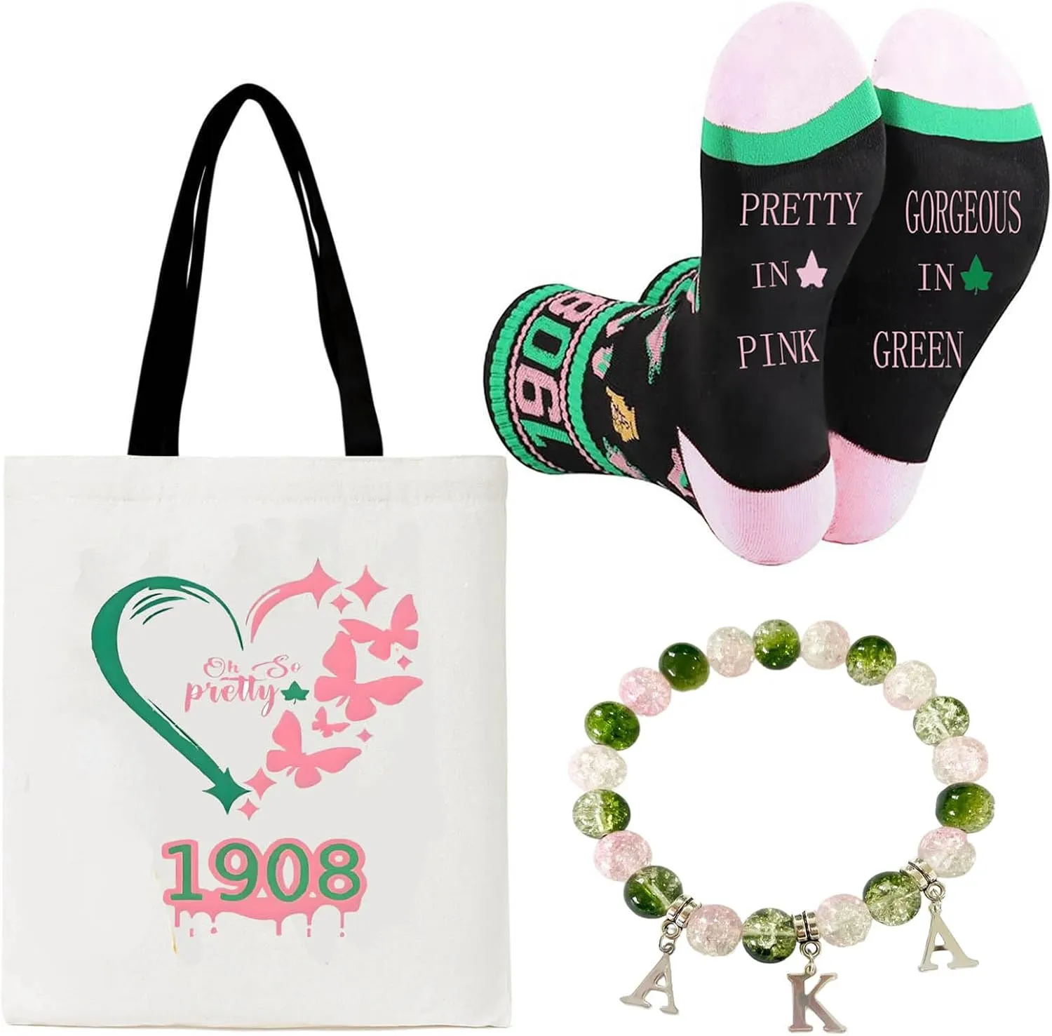 AKA Gifts for Women, Gift Set for AKA Lovers, Funny Presents With Novelty Socks, Ideal Gift for Sisters, College Lady