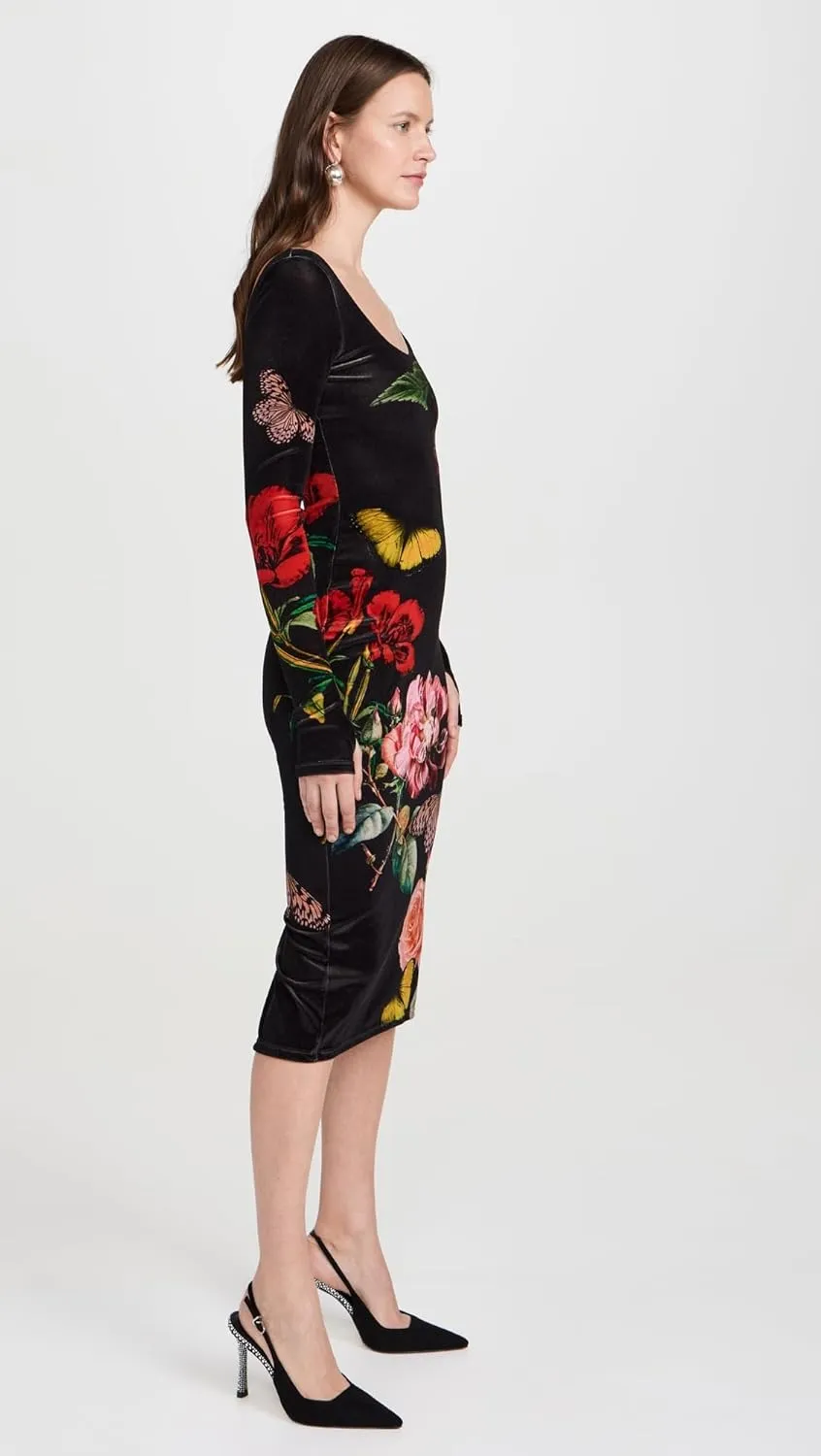 alice   olivia Women's Delora Velvet Dress