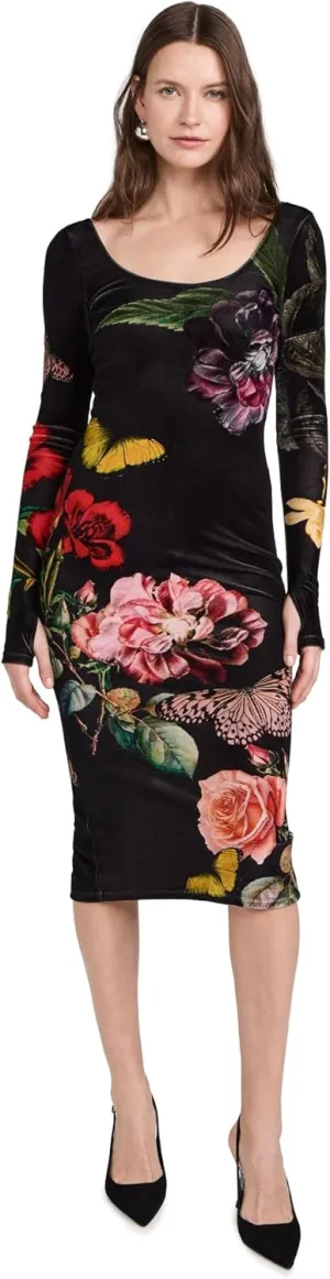 alice   olivia Women's Delora Velvet Dress
