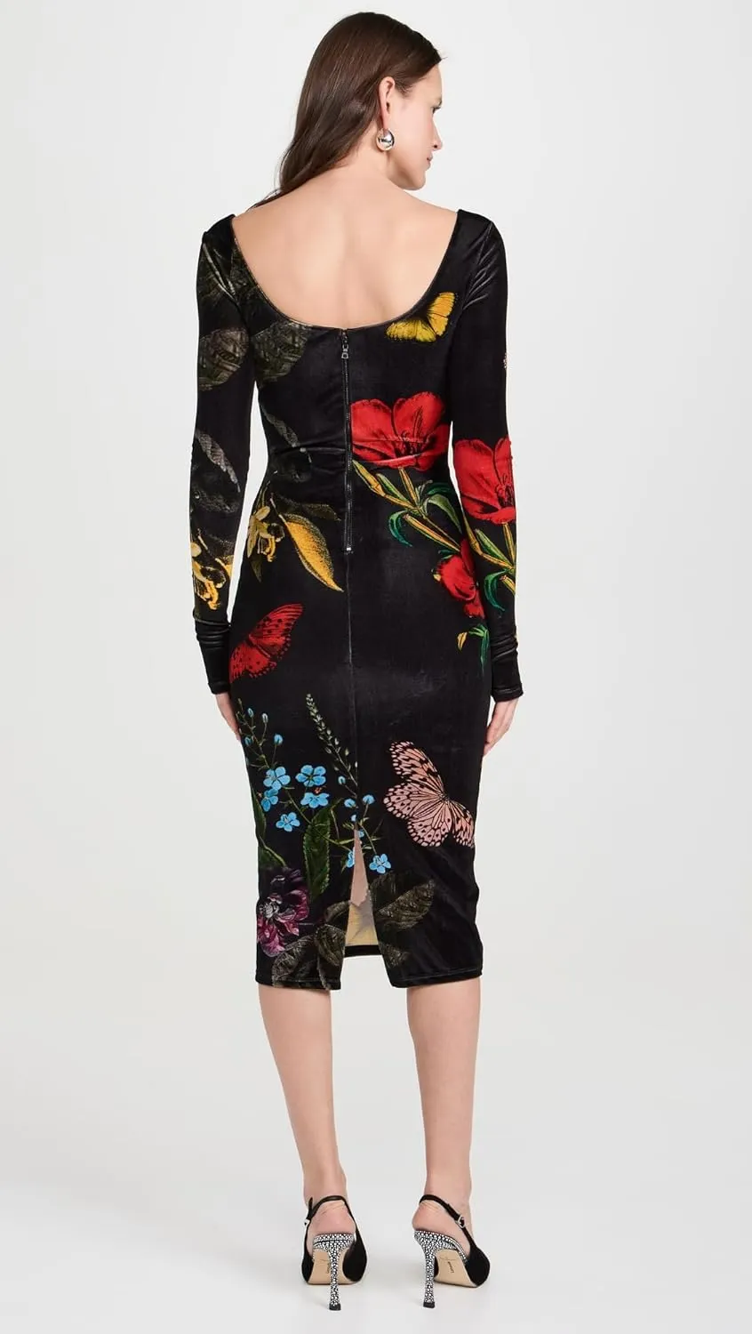 alice   olivia Women's Delora Velvet Dress