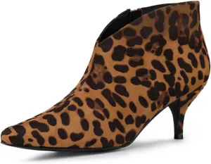 Allegra K Women's Cutout Pointy Toe Stiletto Heels Boots Ankle Booties