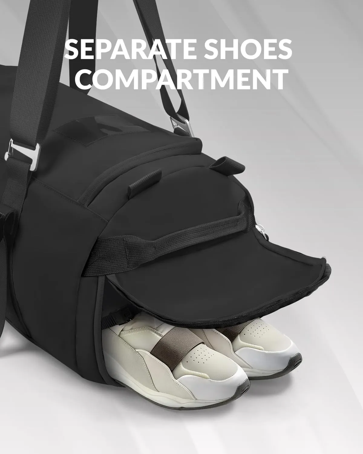 ALLIVE Travel Duffel Bag Backpack - Sports Gym Bag with Shoes Compartment and Wet Pocket - Multipurpose Weekender Overnight Bag for Men and Women