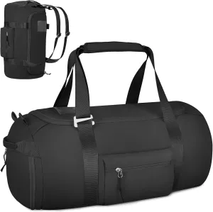 ALLIVE Travel Duffel Bag Backpack - Sports Gym Bag with Shoes Compartment and Wet Pocket - Multipurpose Weekender Overnight Bag for Men and Women