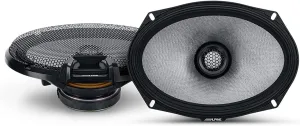 Alpine R2-S69 6x9 R-Series High-Resolution Coaxial Speakers, Pair