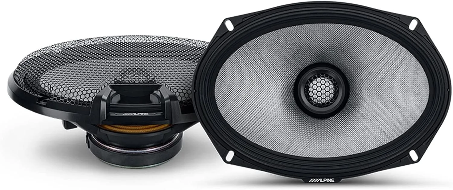 Alpine R2-S69 6x9 R-Series High-Resolution Coaxial Speakers, Pair