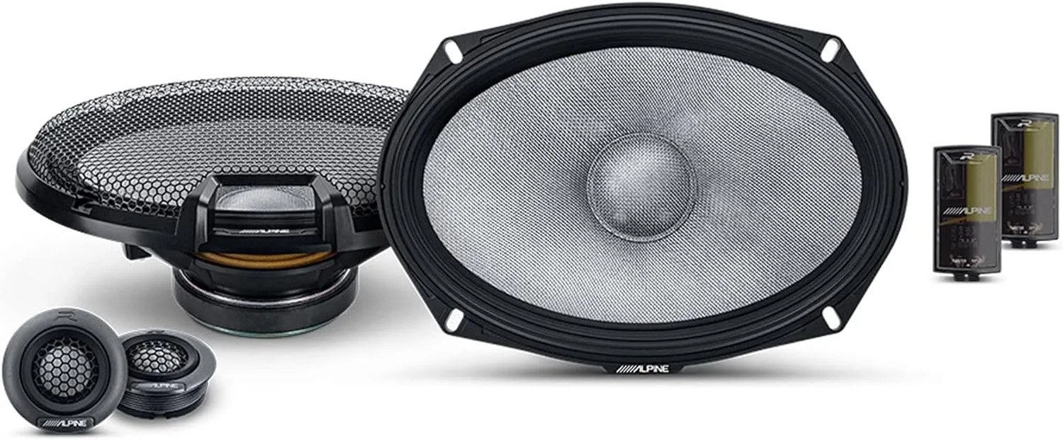 Alpine R2-S69C 6x9 R-Series High-Resolution 2-Way Component Speaker Set, Pair