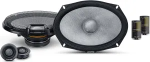 Alpine R2-S69C 6x9 R-Series High-Resolution 2-Way Component Speaker Set, Pair