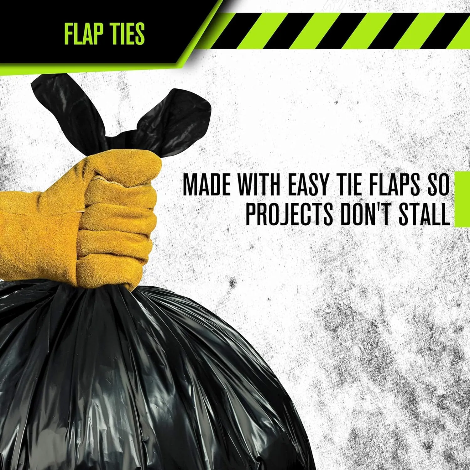 Aluf Plastics 55 Gallon Trash Bags Heavy Duty - (Huge) - 2.0 MIL Thick (equiv) - 38" x 58" - Garbage Bags for Toter, Contractors, Lawn, Leaf, Yard Waste, Kitchen, Industrial, Black, 50 Pack