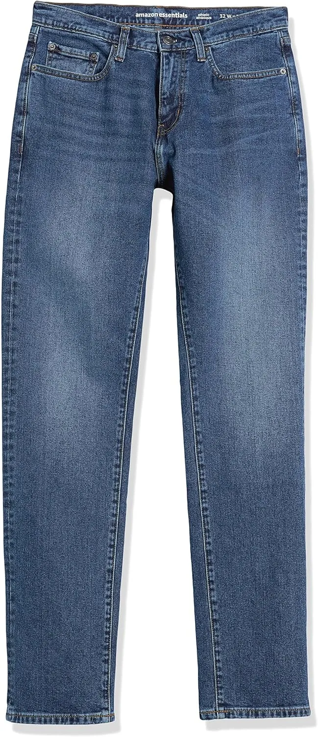 Amazon Essentials Men's Athletic-Fit Stretch Jeans