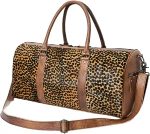 American Darling Duffel Hair On Genuine Leather Western Women Bag | Handbag | Leather Duffle Bag | Weekend Bag | Travel Duffel Bags | Duffel Bag for Women