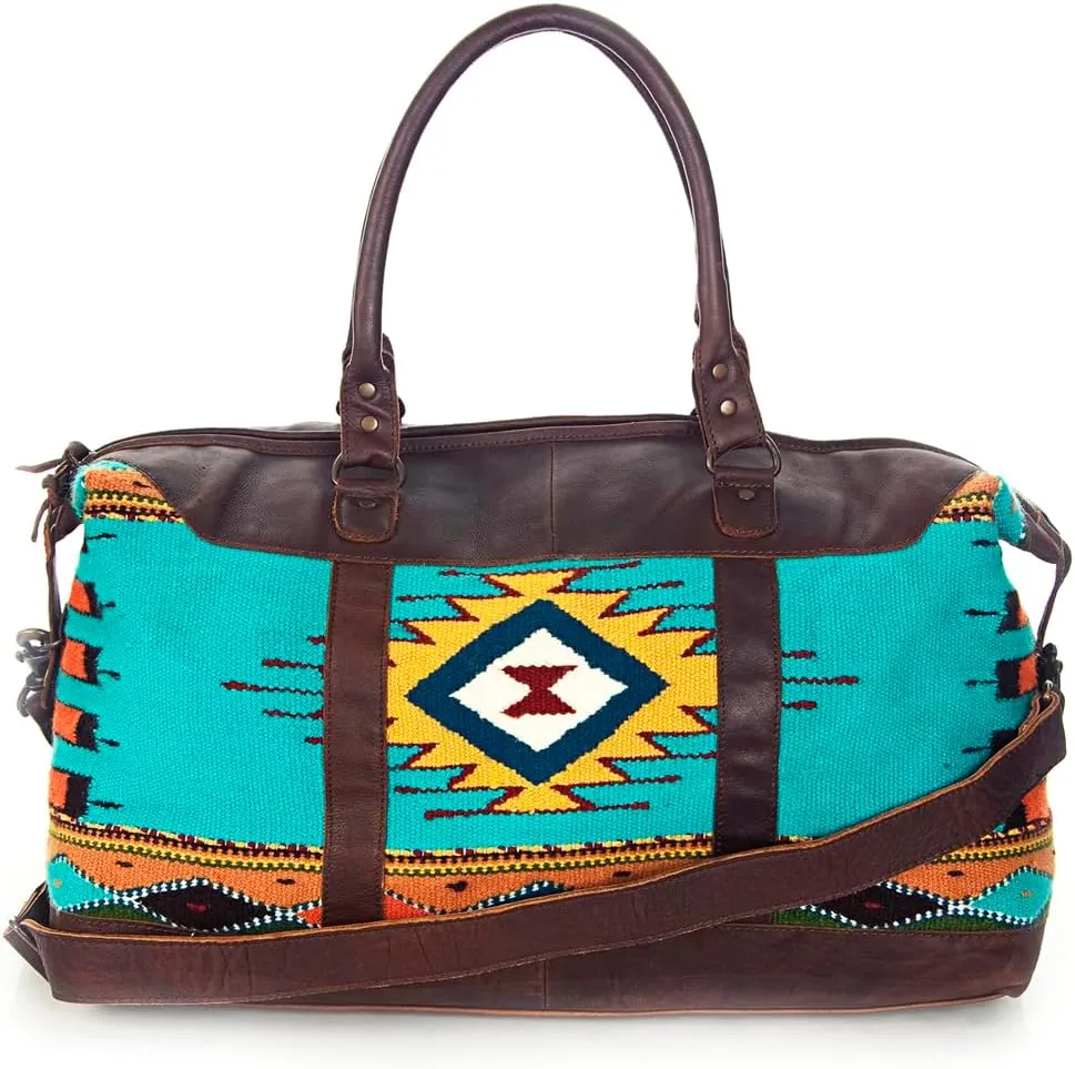 American Darling Duffel Saddle Blanket Genuine Leather Women Bag Western Handbag Purse