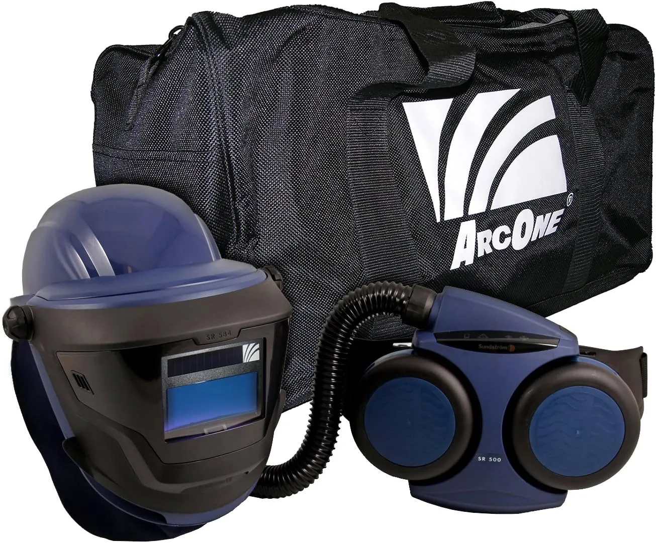 ArcOne 5500V-H06-8421 HH/Welding Helmet Kit with SR 500 PAPR, 5500V Filter and Duffle Bag