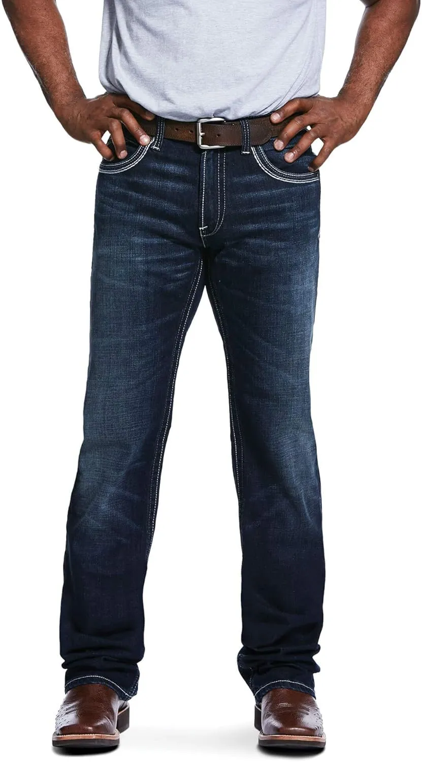 ARIAT Men's M5 Slim Stretch Coltrane Stackable Straight Leg Jean