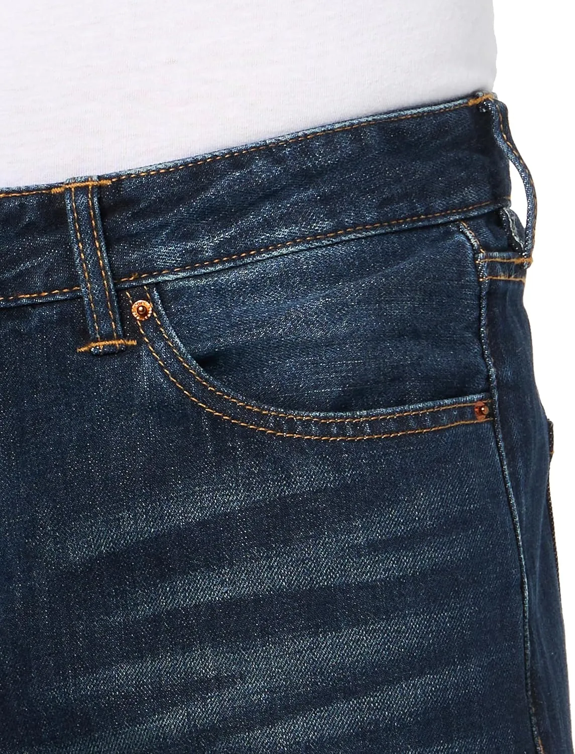 Armani Exchange Men's J88 Relaxed Straight Fit Non Stretch Denim
