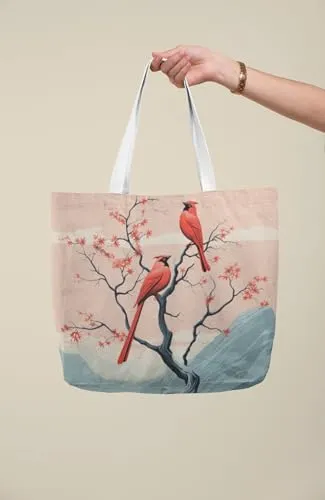 Art to Doors | Winged Wonders | Tote Bags | Shopping Bag For Grocery | Aesthetic Carry Bag | Tote Bag for Shopping, Travel, office & beach bags for women|