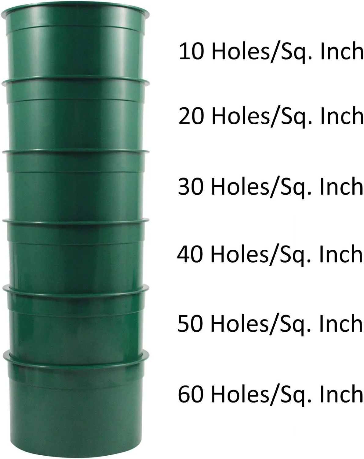 ASR Outdoor 6pc Gold Panning Mineral Sifting Prospect Pan Classifier Sieve Set